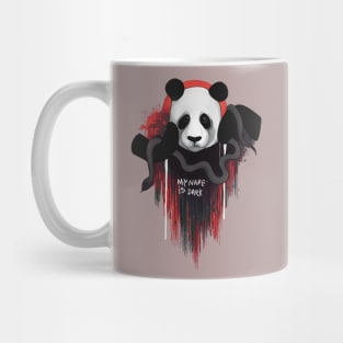 Depressive cute panda My name is dark Mug